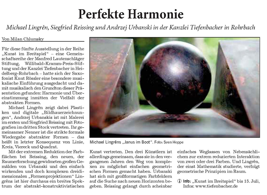 RNZ_Feuilleton 2009_05_19-Perfekte_Harmonie